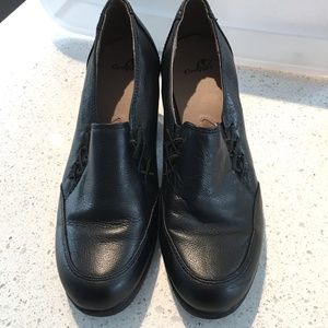 Black Chunky Heeled Shoes